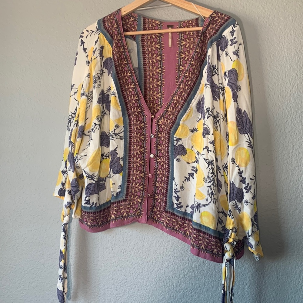 Free People Lemon Top Medium